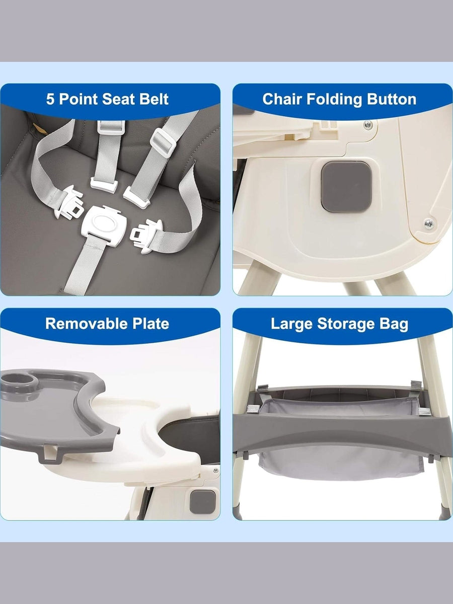 Nukdey 3in1 Convertible Baby High-Chair Nukdey Mama's Joy