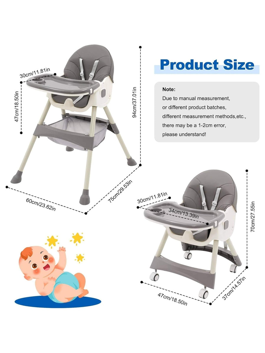 Nukdey 3in1 Convertible Baby High-Chair Nukdey Mama's Joy