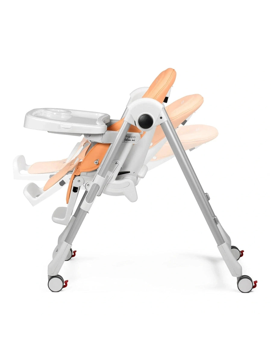 Peg Perego Prima Pappa Follow Me Highchair – Peach Fuzz Peg Perego Mama's Joy