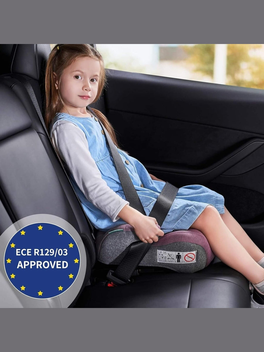 Pf.Ebro i-Size Booster Seat Toddler Car Seat Lightweight Backless Booster Purple Pf. Ebro Mama's Joy