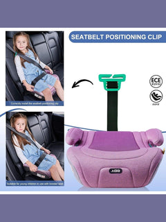 Pf.Ebro i-Size Booster Seat Toddler Car Seat Lightweight Backless Booster Purple Pf. Ebro Mama's Joy