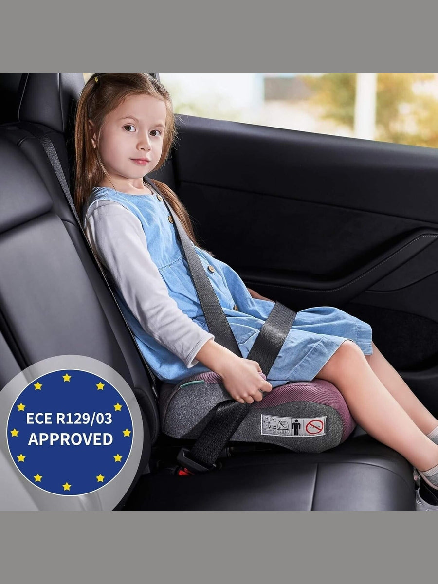 Pf.Ebro i-Size Booster Seat Toddler Car Seat Lightweight Backless Booster Purple Pf. Ebro Mama's Joy