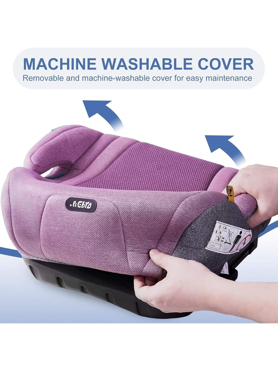 Pf.Ebro i-Size Booster Seat Toddler Car Seat Lightweight Backless Booster Purple Pf. Ebro Mama's Joy