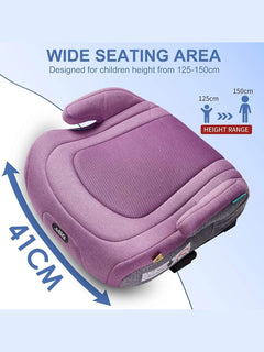 Pf.Ebro i-Size Booster Seat Toddler Car Seat Lightweight Backless Booster Purple Pf. Ebro Mama's Joy