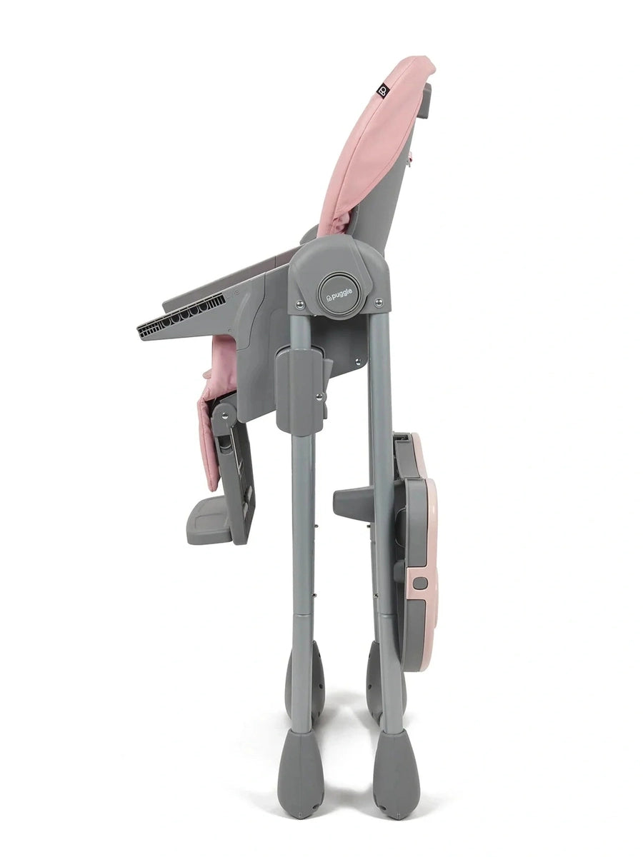 Puggle Foodie Eat & Play 9-in-1 Hi-Lo Highchair – Blush Pink Puggle Mama's Joy