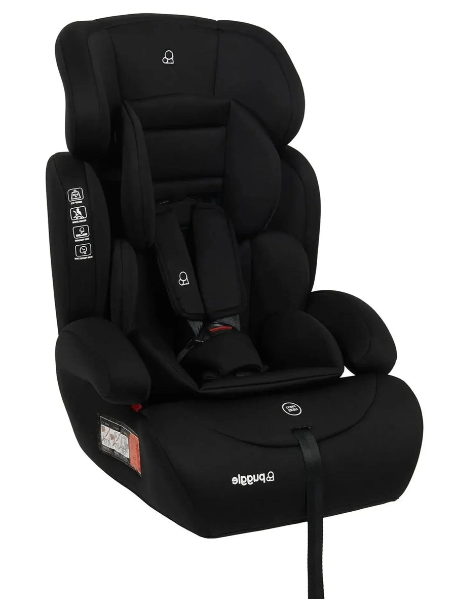 Puggle Maxi Gro Comfort Plus Group 1/2/3 Eco Car Seat - Storm Black Puggle Mama's Joy