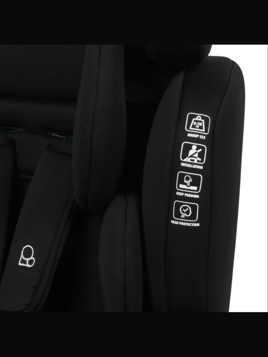 Puggle Maxi Gro Comfort Plus Group 1/2/3 Eco Car Seat - Storm Black Puggle Mama's Joy