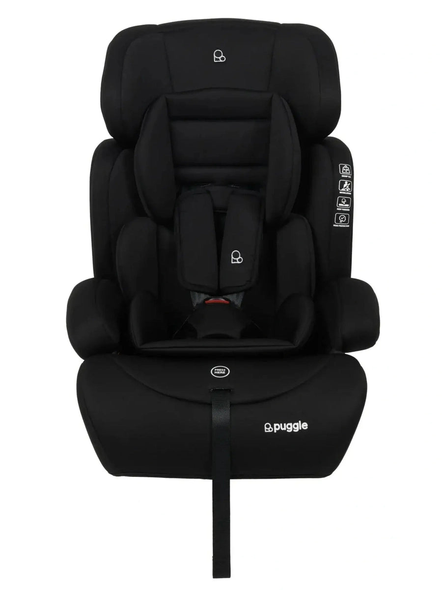 Puggle Maxi Gro Comfort Plus Group 1/2/3 Eco Car Seat - Storm Black Puggle Mama's Joy