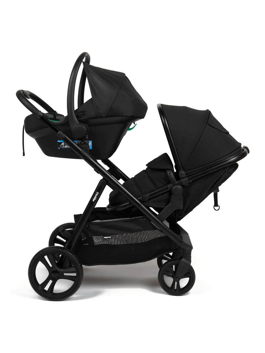 Puggle Memphis 2-in-1 Travel System Duo i-Size Double Pushchair - Midnight Black Puggle Mama's Joy