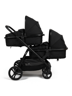 Puggle Memphis 2-in-1 Travel System Duo i-Size Double Pushchair - Midnight Black Puggle Mama's Joy