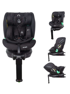 Puggle i-Size Ultimate Safe Max Car Seat 360° Rotate Group 0+/1/2/3 – Midnight B Puggle Mama's Joy