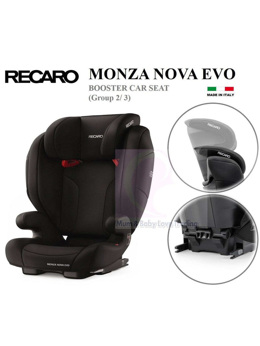 Recaro Monza Nova Evo Car Seat, Group 2-3 15-36 kg - Performance Black RECARO Mama's Joy