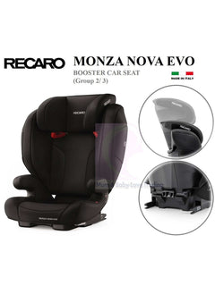 Recaro Monza Nova Evo Car Seat, Group 2-3 15-36 kg - Performance Black RECARO Mama's Joy