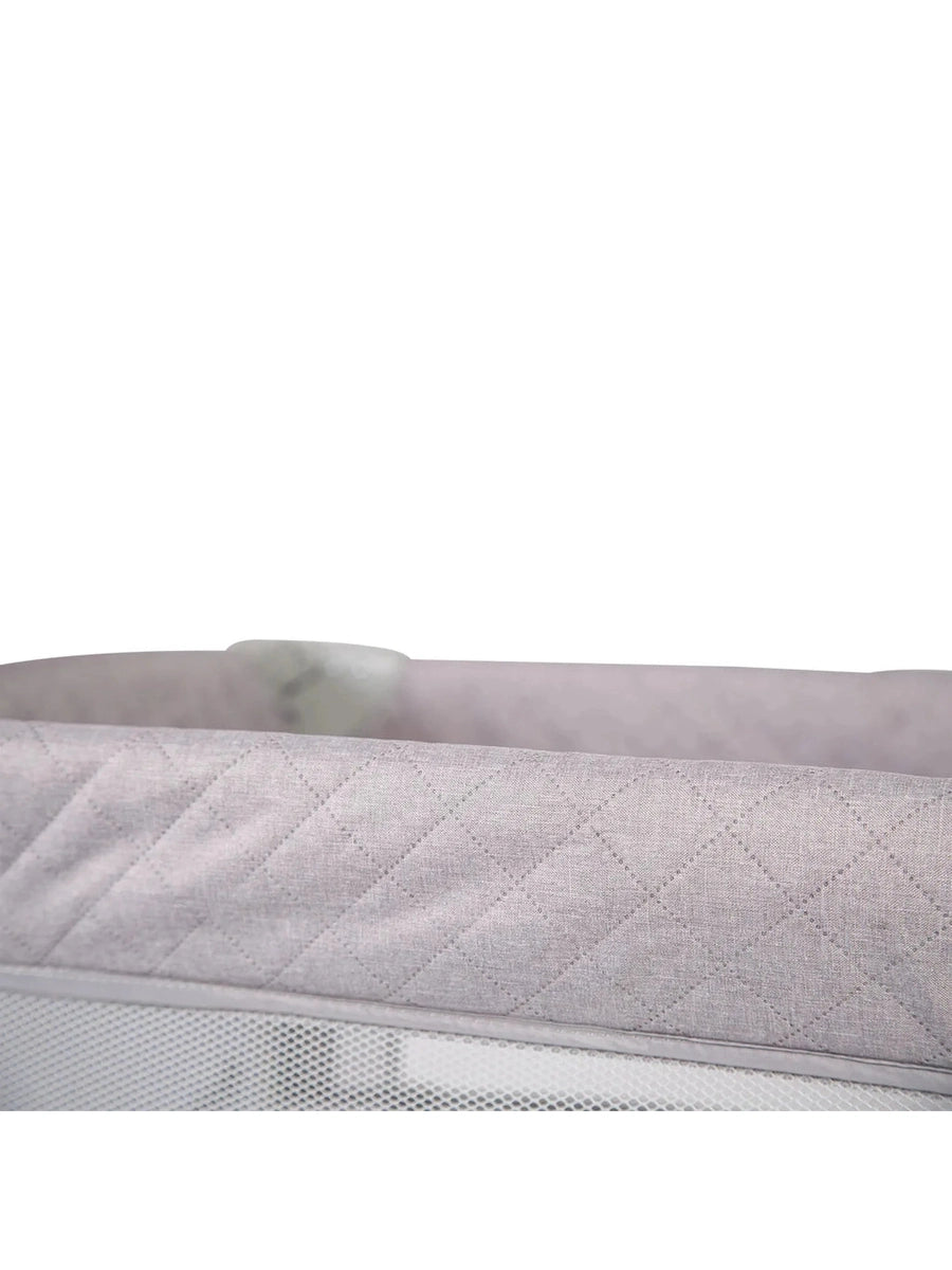 Red Kite Dreamer Bedside Crib – Quilt Grey Red Kite Mama's Joy