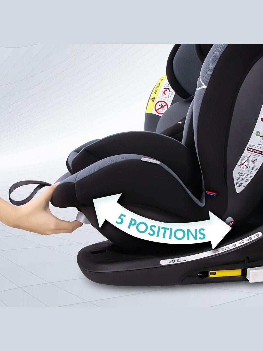 Reecle 360 Swivel ISOFIX Car Seat for Group 0+1/2/3 Grey Reecle Mama's Joy