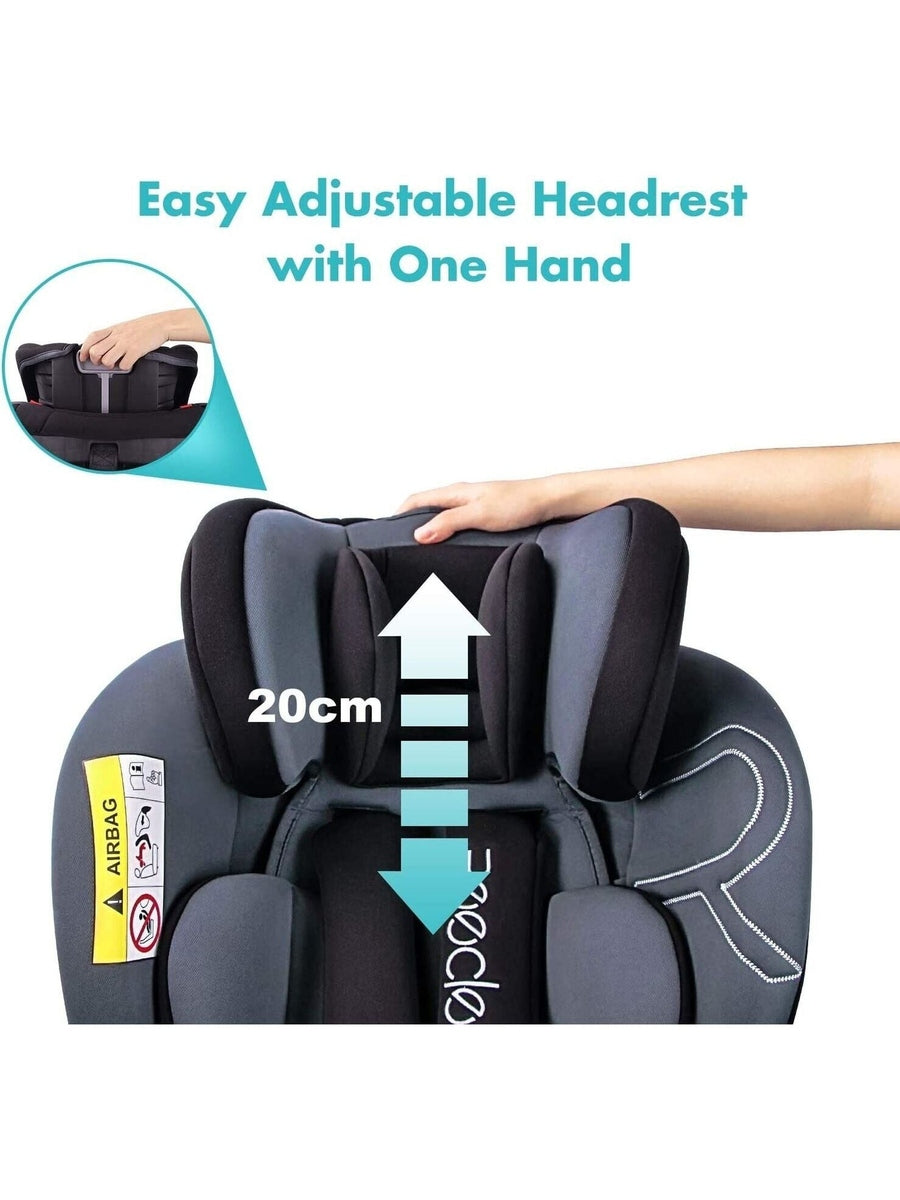 Reecle 360 Swivel ISOFIX Car Seat for Group 0+1/2/3 Grey Reecle Mama's Joy