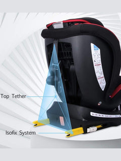Reecle 360 Swivel ISOFIX Car Seat for Group 0+1/2/3 Red Reecle Mama's Joy
