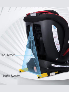 Reecle 360 Swivel ISOFIX Car Seat for Group 0+1/2/3 Red Reecle Mama's Joy
