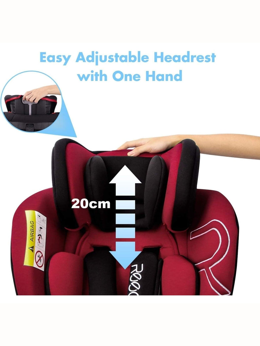 Reecle 360 Swivel ISOFIX Car Seat for Group 0+1/2/3 Red Reecle Mama's Joy