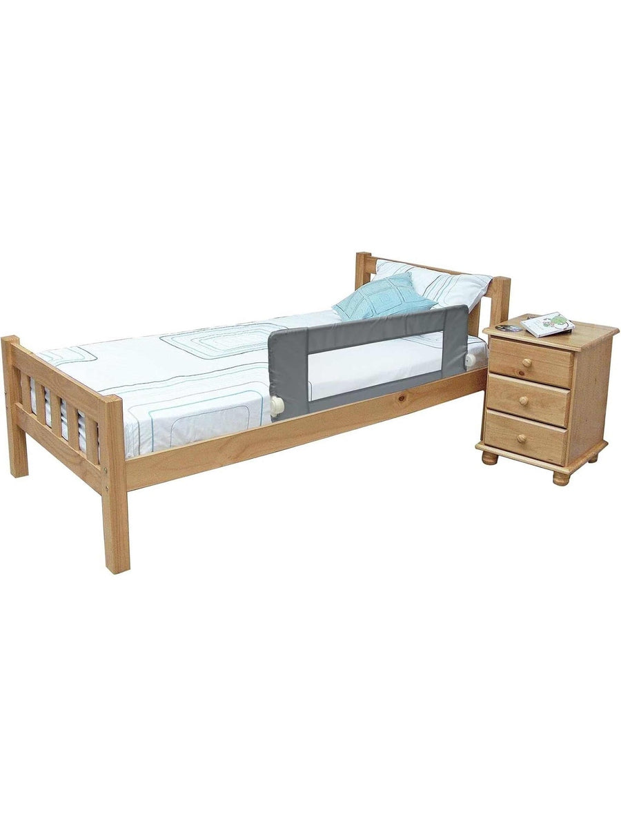 Safetots Bed Rail, Grey 100cm Wide x 40cm Tall, Toddler Bed Guard for Safety, Secure Child Bed Rail Safetots Mama's Joy