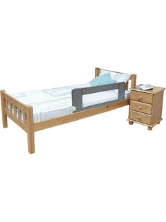 Safetots Bed Rail, Grey 100cm Wide x 40cm Tall, Toddler Bed Guard for Safety, Secure Child Bed Rail Safetots Mama's Joy