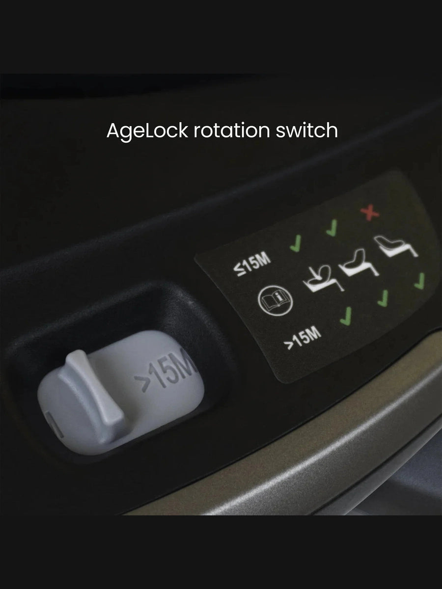 Silver Cross Base Plus 360 | ISOFIX Rotating Car Seat Base with AgeLock Safety Switch Silver Cross Mama's Joy