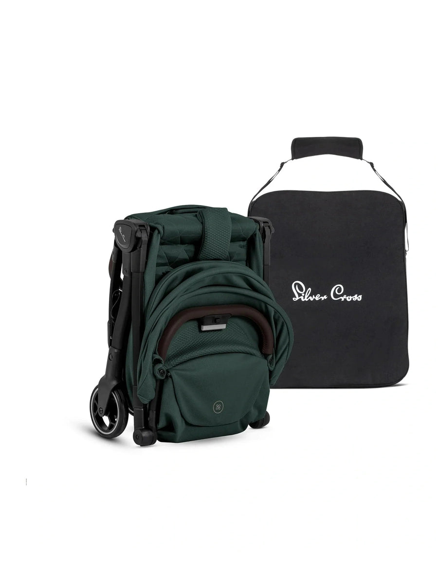 Silver Cross Clic 2 Pushchair with Travel Bag – Conifer Silver Cross Mama's Joy