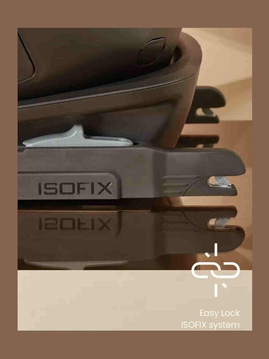 Silver Cross Discover i-Size with ISOFIX Child Baby Car Seat Booster - Almond Silver Cross Mama's Joy