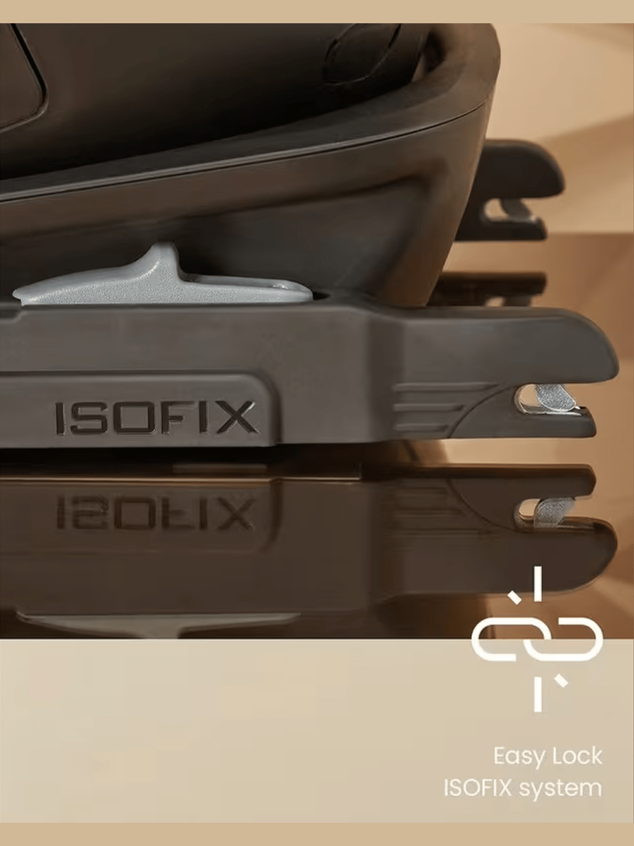Silver Cross Discover i-Size with ISOFIX Child Baby Car Seat Booster - Almond Silver Cross Mama's Joy