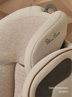 Silver Cross Discover i-Size with ISOFIX Child Baby Car Seat Booster - Almond Silver Cross Mama's Joy