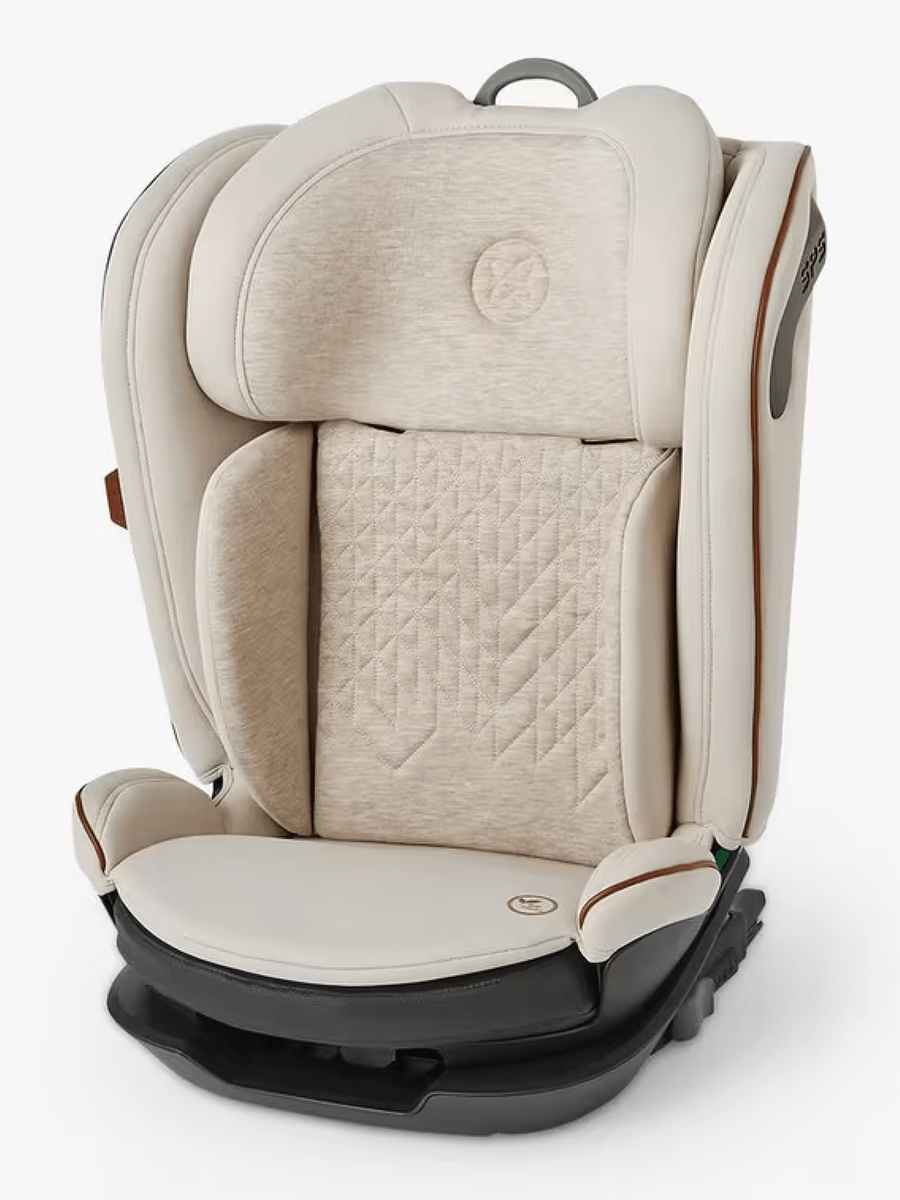 Silver Cross Discover i-Size with ISOFIX Child Baby Car Seat Booster - Almond Silver Cross Mama's Joy