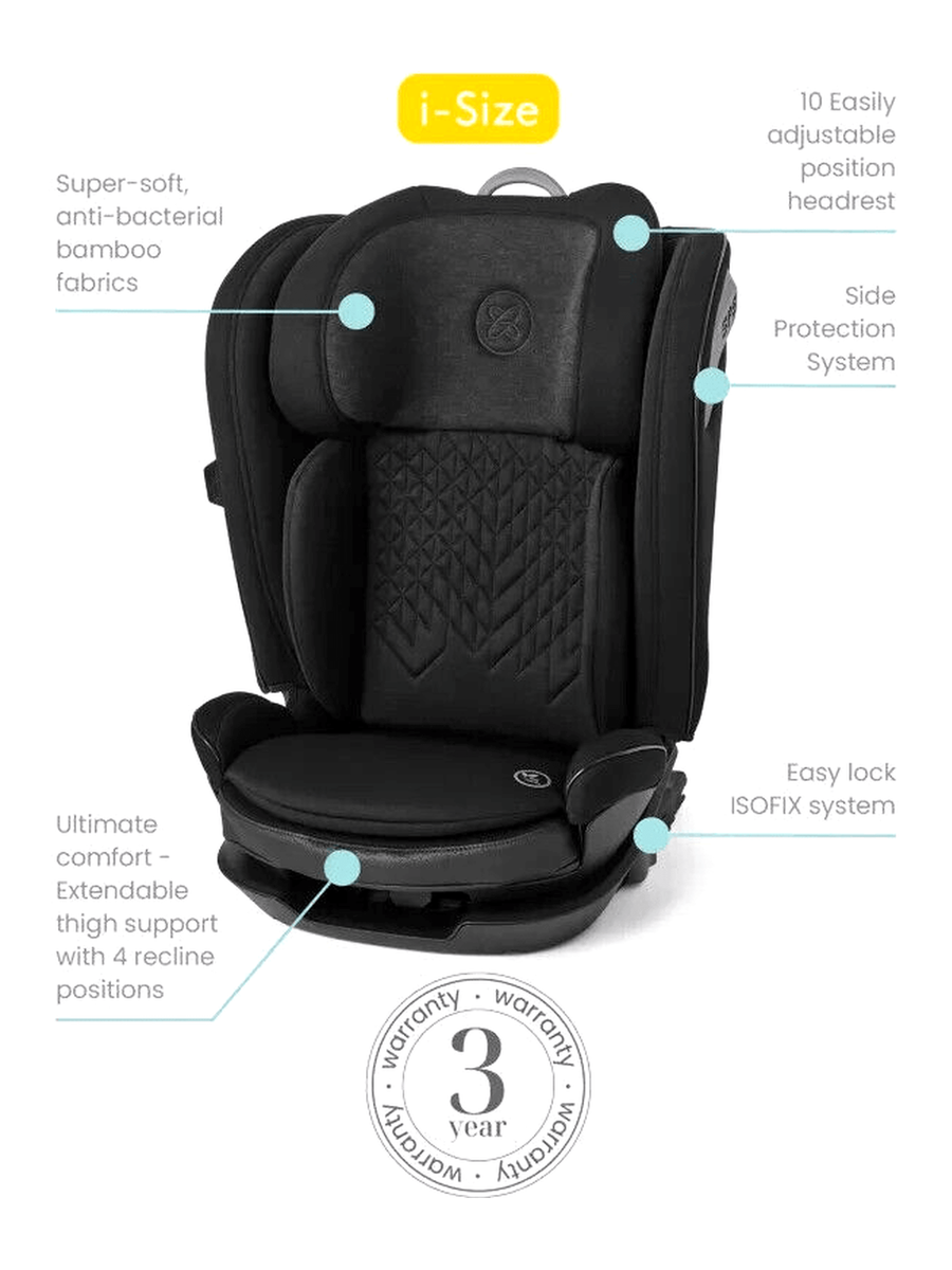 Silver Cross Discover i-Size with ISOFIX Child Baby Car Seat Booster - Space Silver Cross Mama's Joy