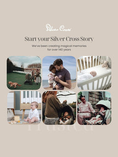 Silver Cross Dream i-Size Baby Carrier Baby Car Seat Travel Isofix Base - Space Silver Cross Mama's Joy
