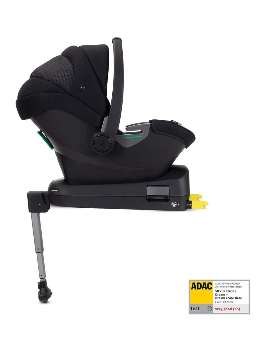 Silver Cross Dream i-Size Baby Carrier Baby Car Seat Travel Isofix Base - Space Silver Cross Mama's Joy