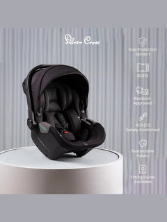 Silver Cross Dream i-Size Baby Carrier Baby Car Seat Travel Isofix Base - Space Silver Cross Mama's Joy