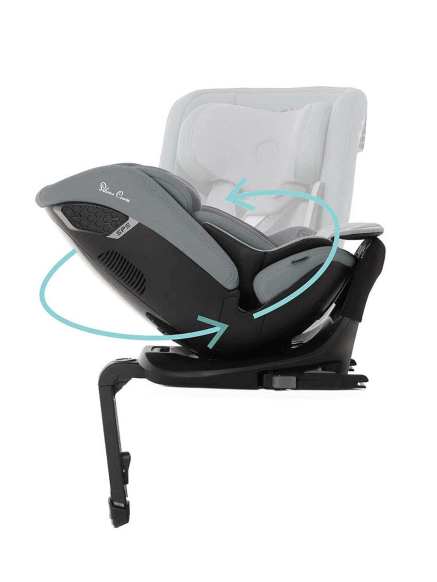 Silver Cross Motion 2 Car Seat All Size 360 i-Size Glacier Silver Cross Mama's Joy