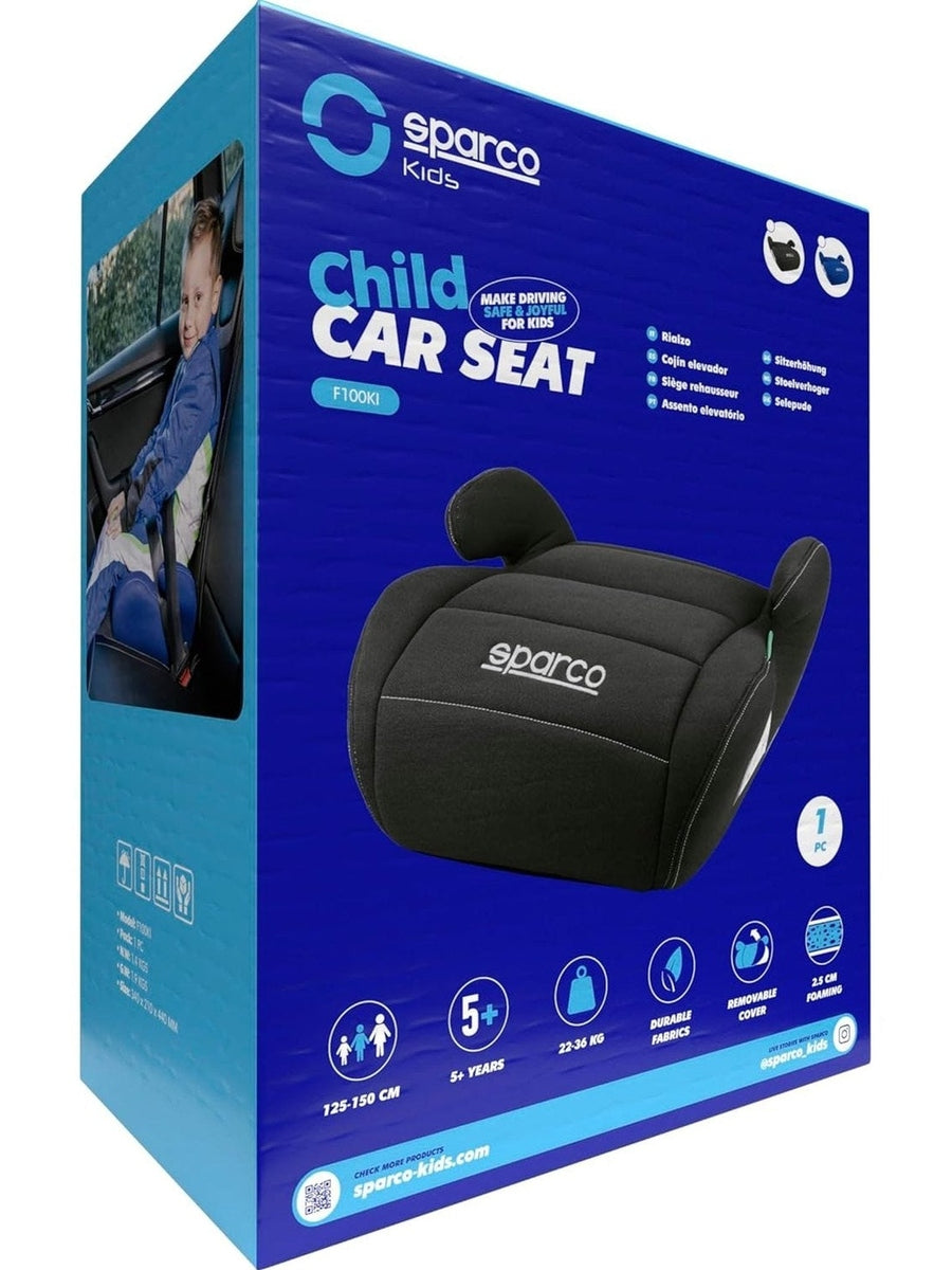 Sparco Child Car Seat Booster i-Size 125–150 cm – Black | ECE R129/03 Approved Sparco Mama's Joy