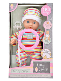 Tiny Tears Baby Doll 12'' Teeny with 16 Sounds John Adams Mama's Joy