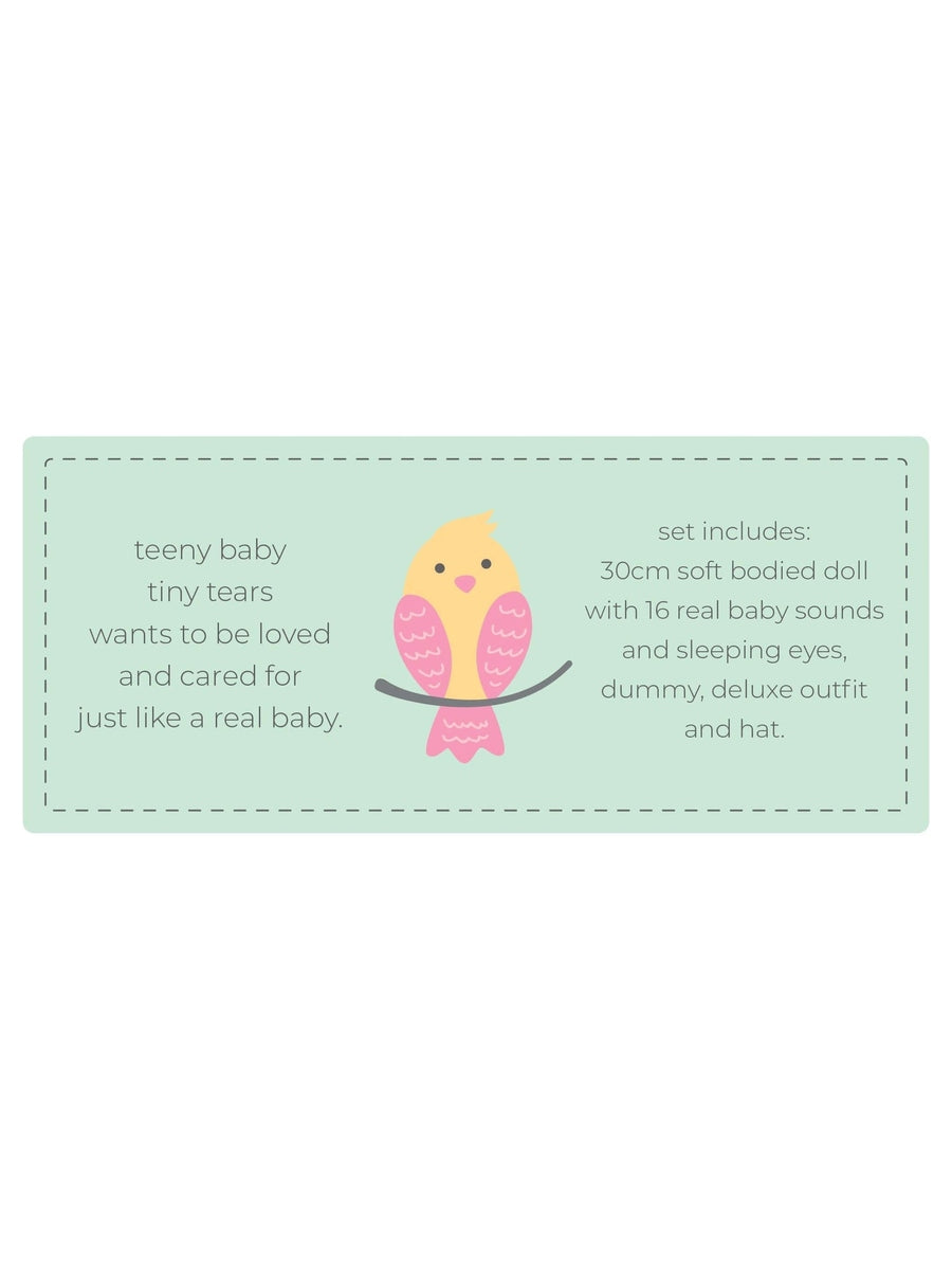 Tiny Tears Baby Doll 12'' Teeny with 16 Sounds John Adams Mama's Joy