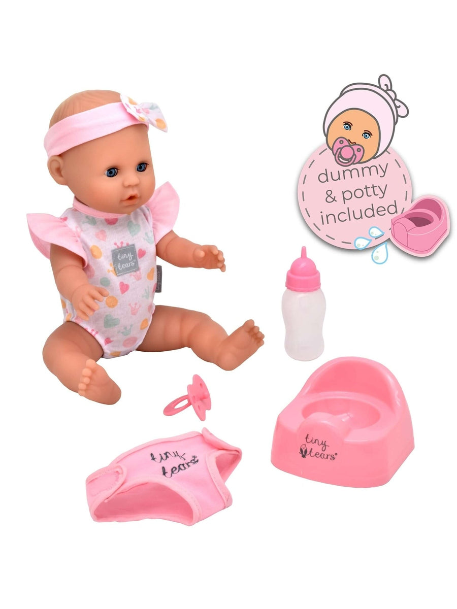 Tiny Tears Doll Baby Classic – 38cm Drinking, Crying & Wetting John Adams Mama's Joy