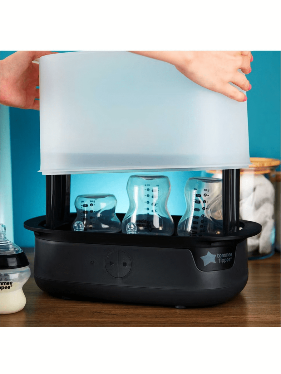Tommee Tippee Black Supersteam Electric Steam Steriliser Tommee Tippee Mama's Joy
