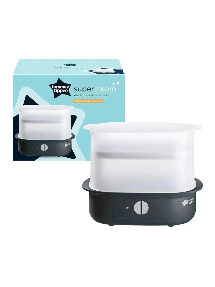 Tommee Tippee Black Supersteam Electric Steam Steriliser Tommee Tippee Mama's Joy