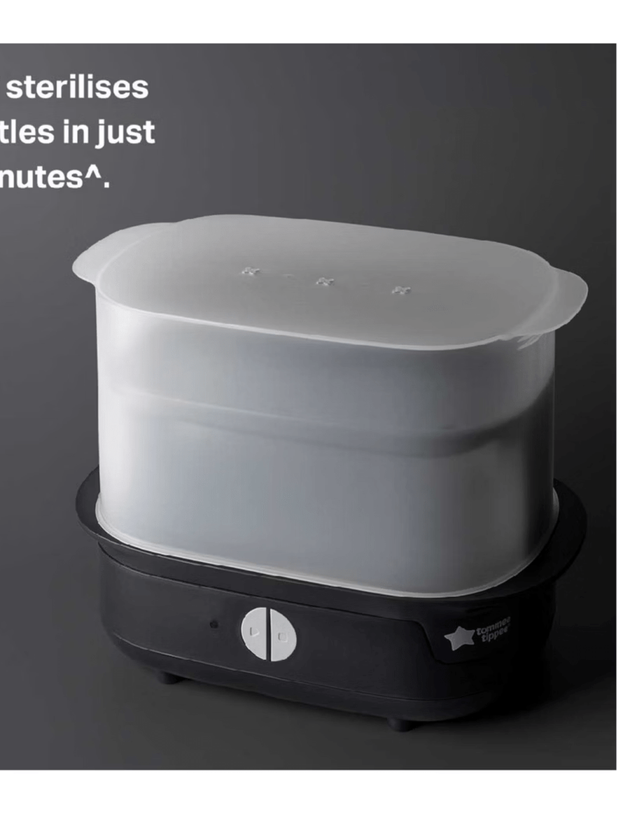 Tommee Tippee Black Supersteam Electric Steam Steriliser - Black Tommee Tippee Mama's Joy