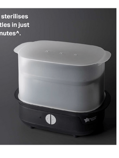 Tommee Tippee Black Supersteam Electric Steam Steriliser - Black Tommee Tippee Mama's Joy
