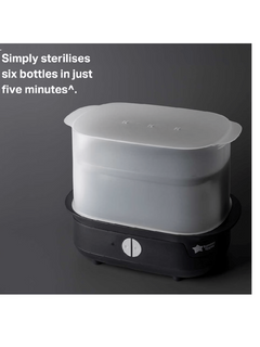 Tommee Tippee Black Supersteam Electric Steam Steriliser Tommee Tippee Mama's Joy