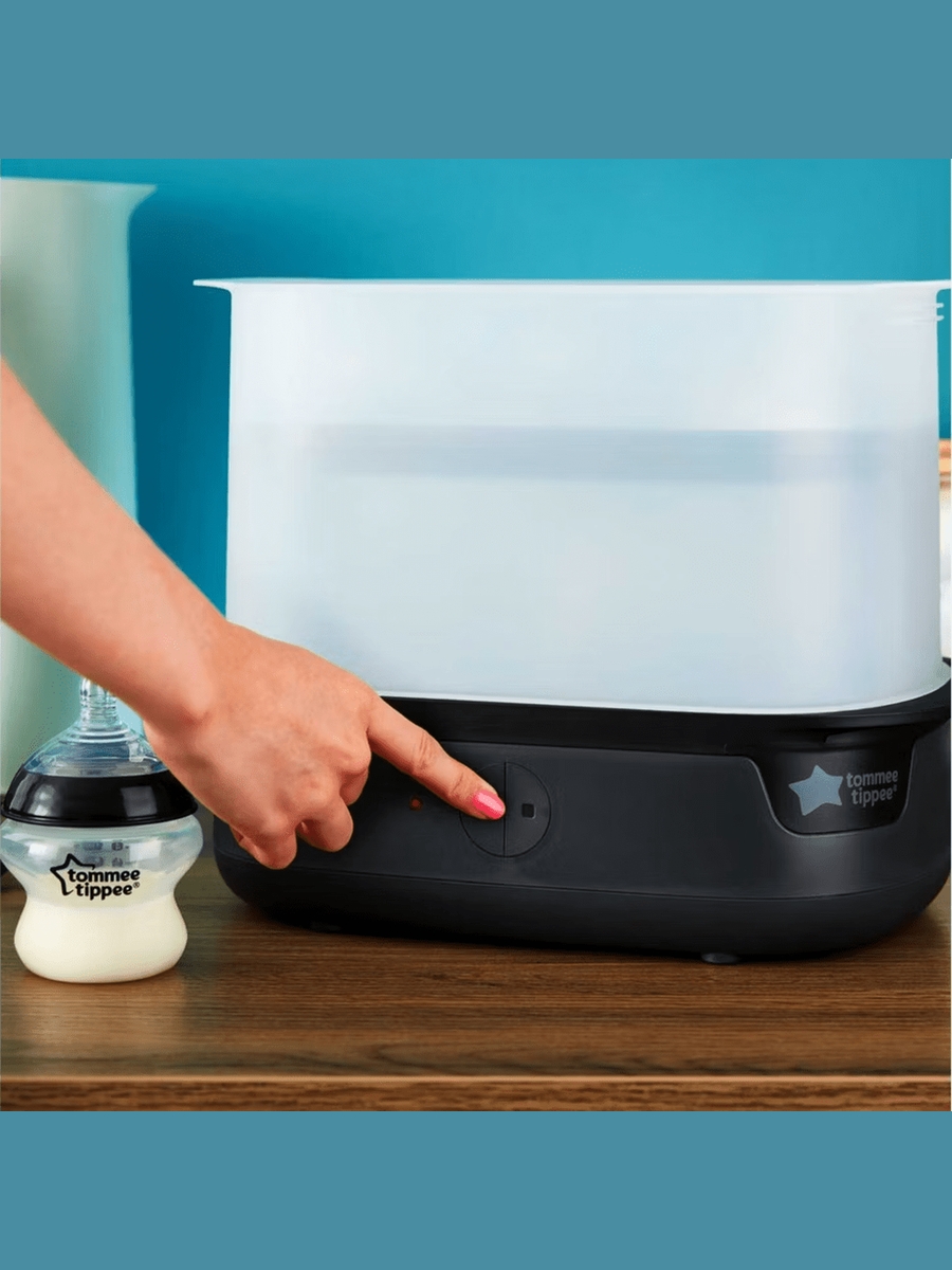 Tommee Tippee Black Supersteam Electric Steam Steriliser - Black Tommee Tippee Mama's Joy