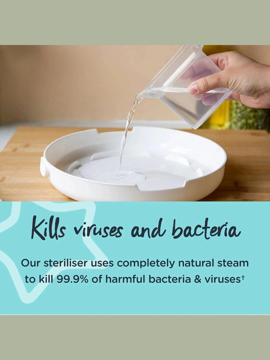 Tommee Tippee Closer to Nature Microwave Steam Steriliser – White Tommee Tippee Mama's Joy