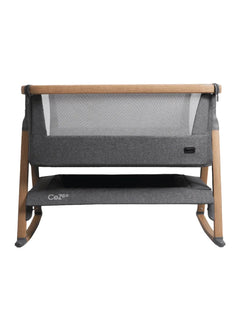 Tutti Bambini CoZee Air Bedside Crib – Oak & Charcoal | From Birth to 6 Months Tutti Bambini Mama's Joy