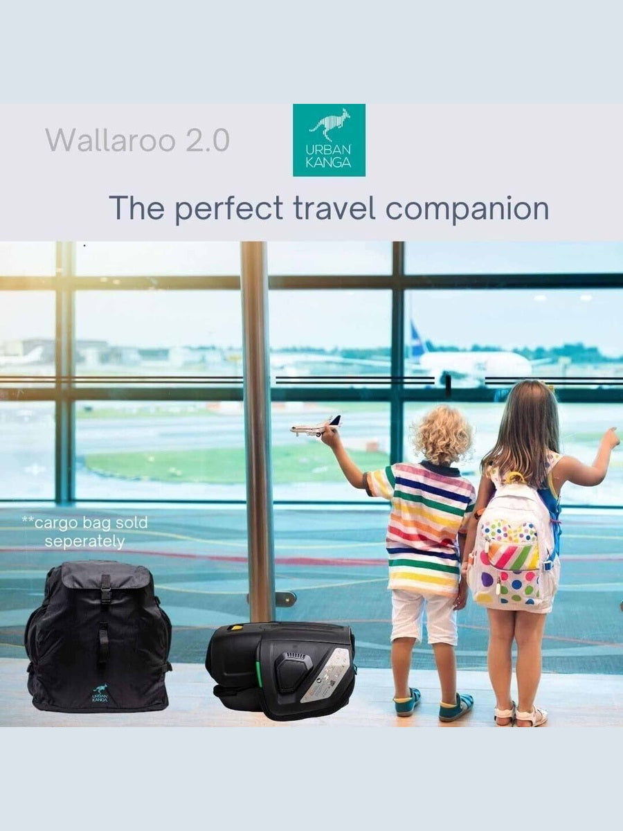 Urban Kanga Wallaroo 2 Car Seat Booster Portable & Foldable ISOFIX i-Size, Black Urban Kanga Mama's Joy