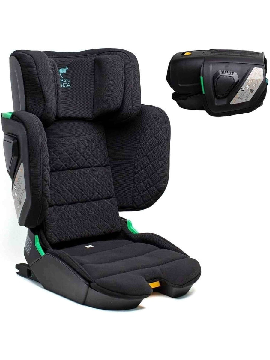 Urban Kanga Wallaroo 2 Car Seat Booster Portable & Foldable ISOFIX i-Size, Black Urban Kanga Mama's Joy